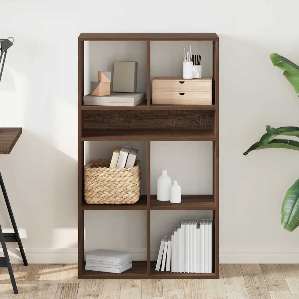Libreria Rovere Marrone 66x31x112 cm in Legno Multistrato