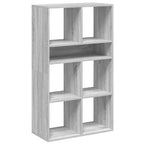 Libreria Grigio Sonoma 66x31x112 cm in Legno Multistrato