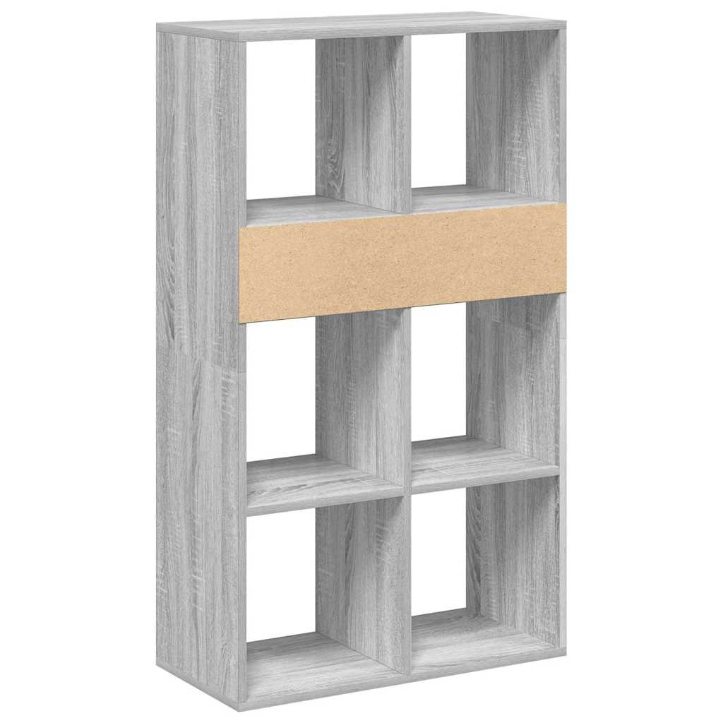 Libreria Grigio Sonoma 66x31x112 cm in Legno Multistrato