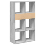 Libreria Grigio Sonoma 66x31x112 cm in Legno Multistrato