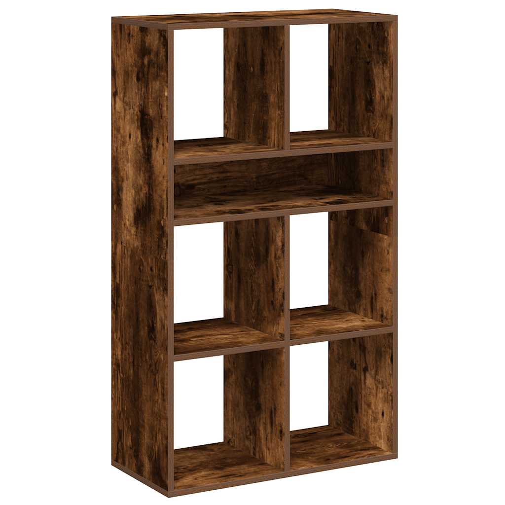 Libreria Rovere Fumo 66x31x112 cm in Legno Multistrato