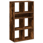 Libreria Rovere Fumo 66x31x112 cm in Legno Multistrato