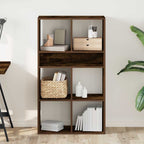 Libreria Rovere Fumo 66x31x112 cm in Legno Multistrato