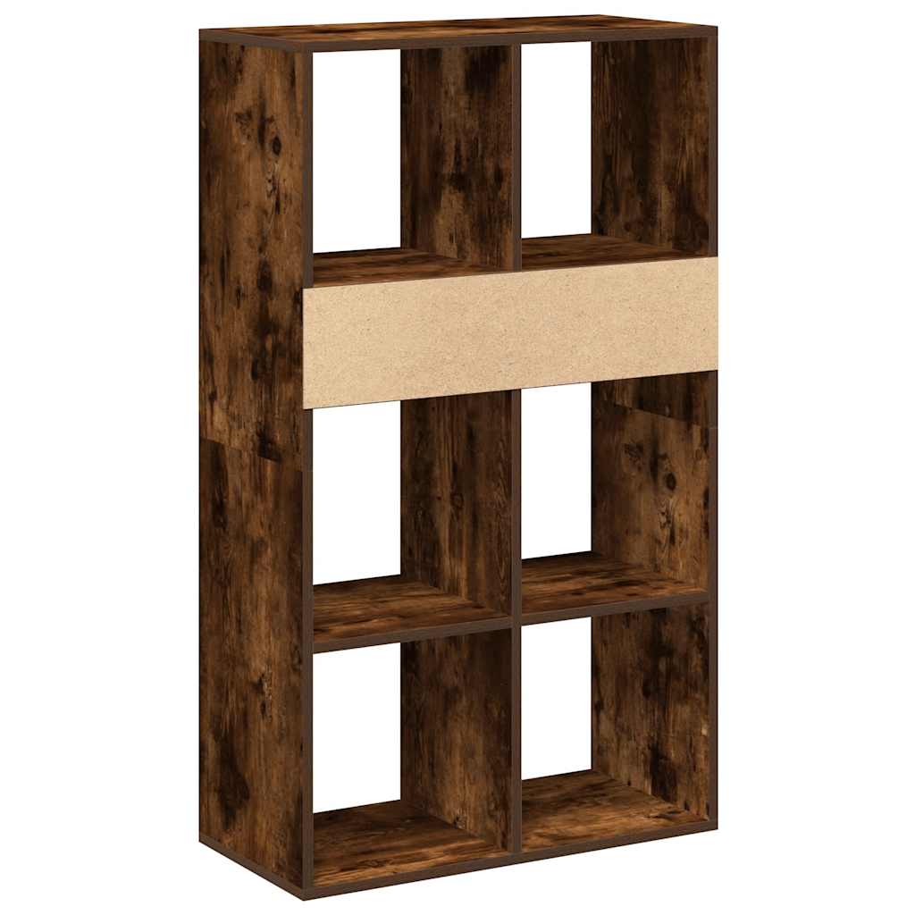 Libreria Rovere Fumo 66x31x112 cm in Legno Multistrato