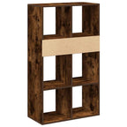 Libreria Rovere Fumo 66x31x112 cm in Legno Multistrato