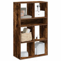 Libreria Rovere Fumo 66x31x112 cm in Legno Multistrato