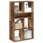 Libreria Legno Antico 66x31x112 cm in Legno Multistrato