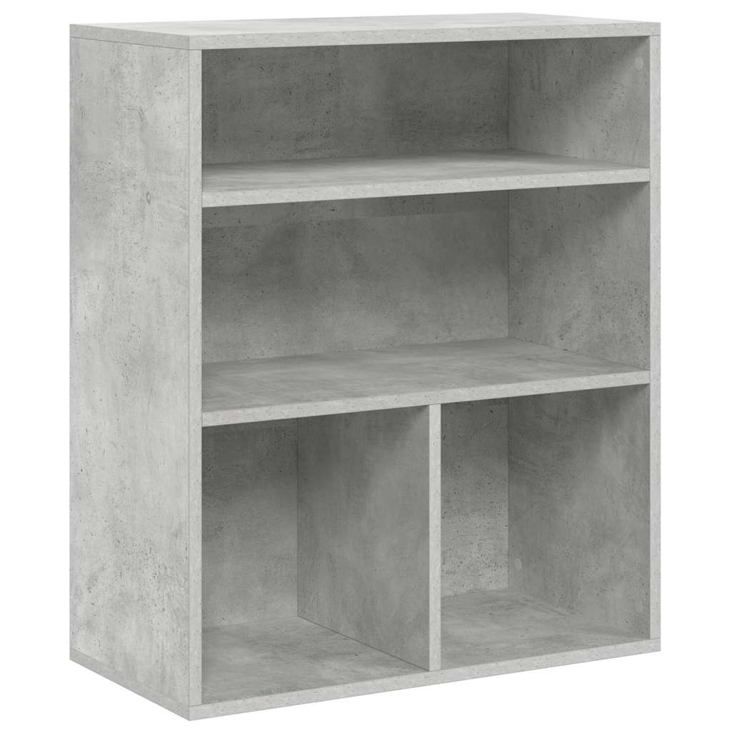 Libreria Grigio Cemento 60x30x71,5 cm in Legno Multistrato