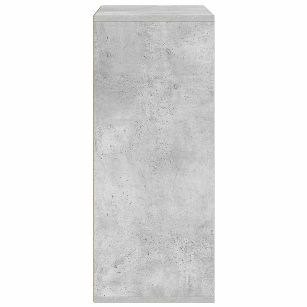 Libreria Grigio Cemento 60x30x71,5 cm in Legno Multistrato