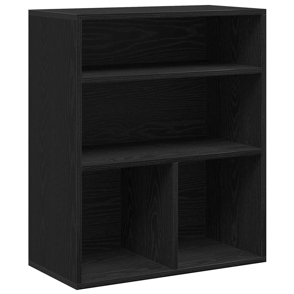 Libreria Nera 60x30x71,5 cm in Legno Multistrato