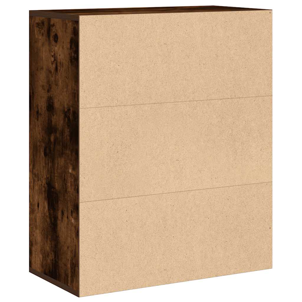 Libreria Rovere Fumo 60x30x71,5 cm in Legno Multistrato
