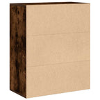 Libreria Rovere Fumo 60x30x71,5 cm in Legno Multistrato