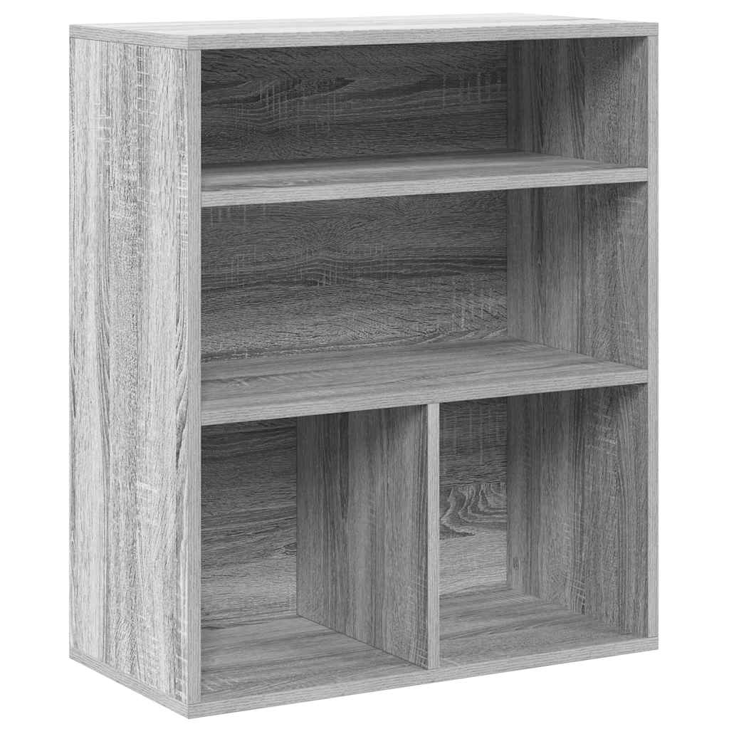 Libreria Grigio Sonoma 60x30x71,5 cm in Legno Multistrato