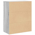 Libreria Grigio Sonoma 60x30x71,5 cm in Legno Multistrato