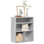 Libreria Grigio Sonoma 60x30x71,5 cm in Legno Multistrato