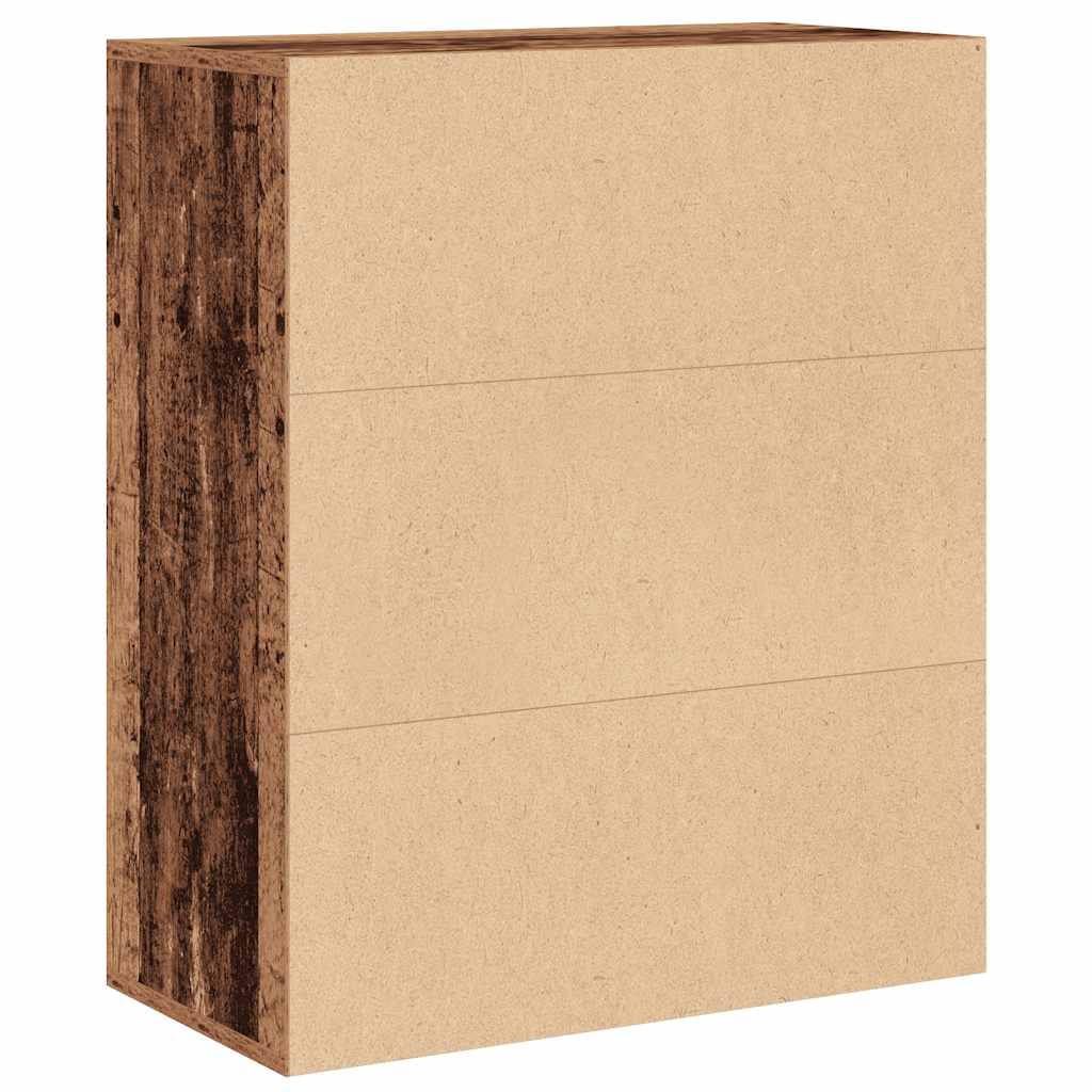 Libreria Legno Antico 60x30x71,5 cm in Legno Multistrato