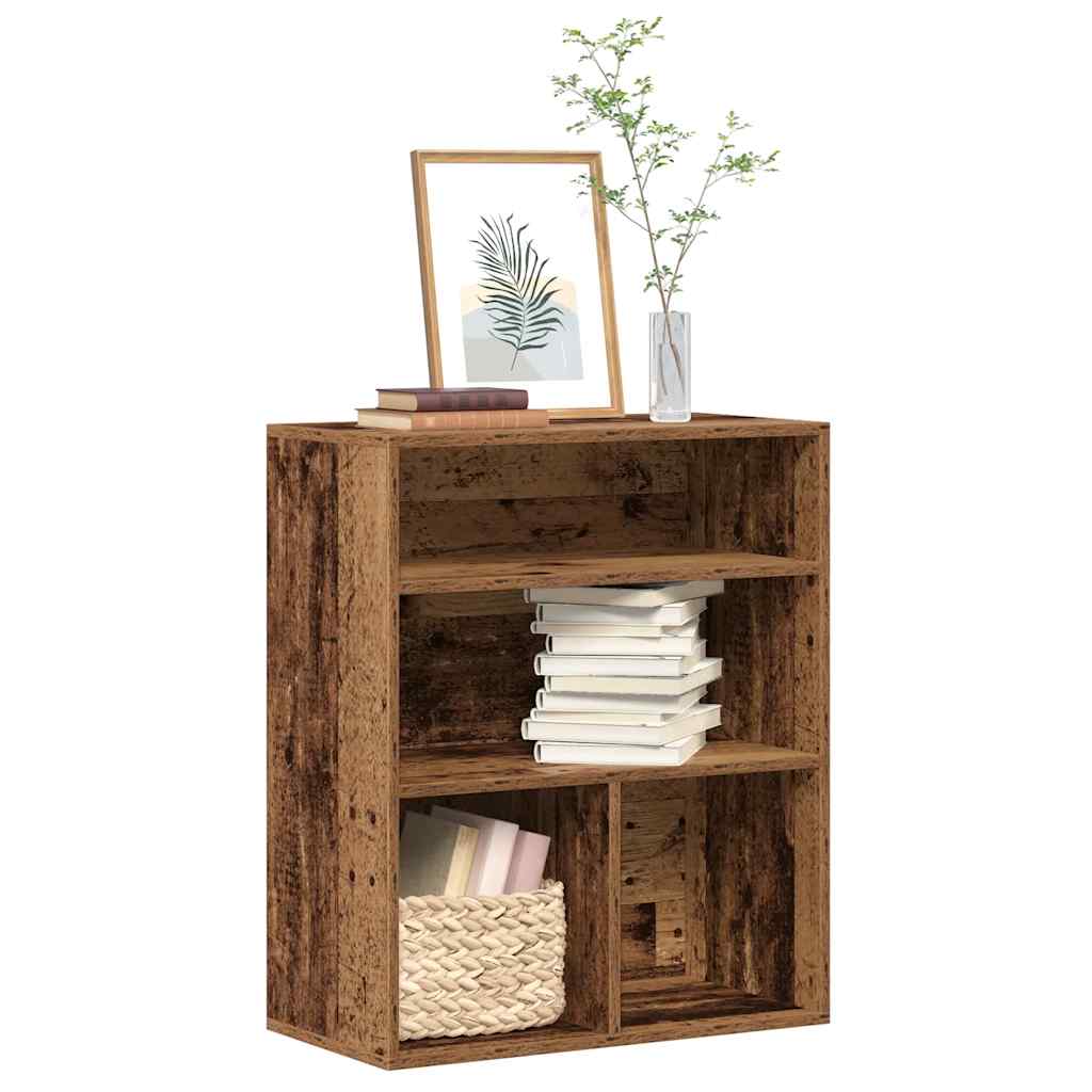 Libreria Legno Antico 60x30x71,5 cm in Legno Multistrato