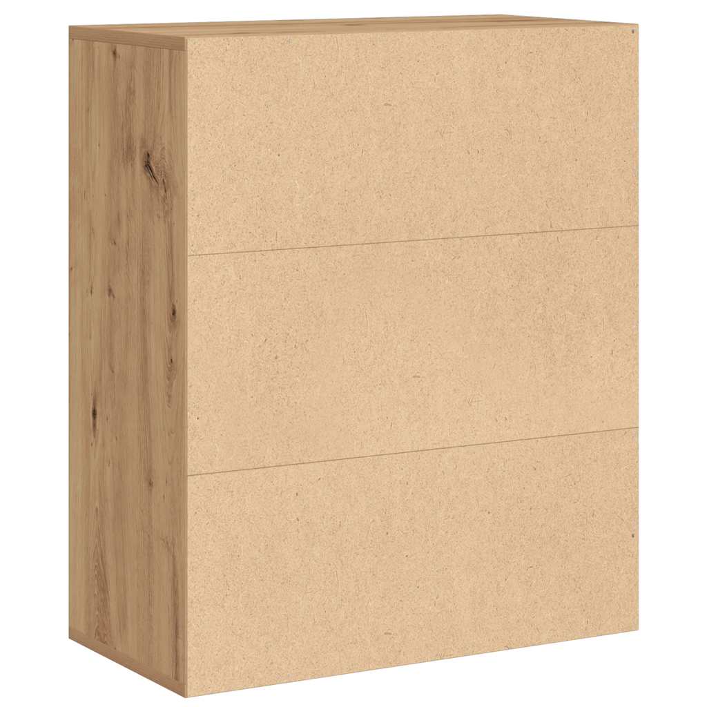 Libreria Rovere Artigianale 60x30x71,5 cm Legno Multistrato