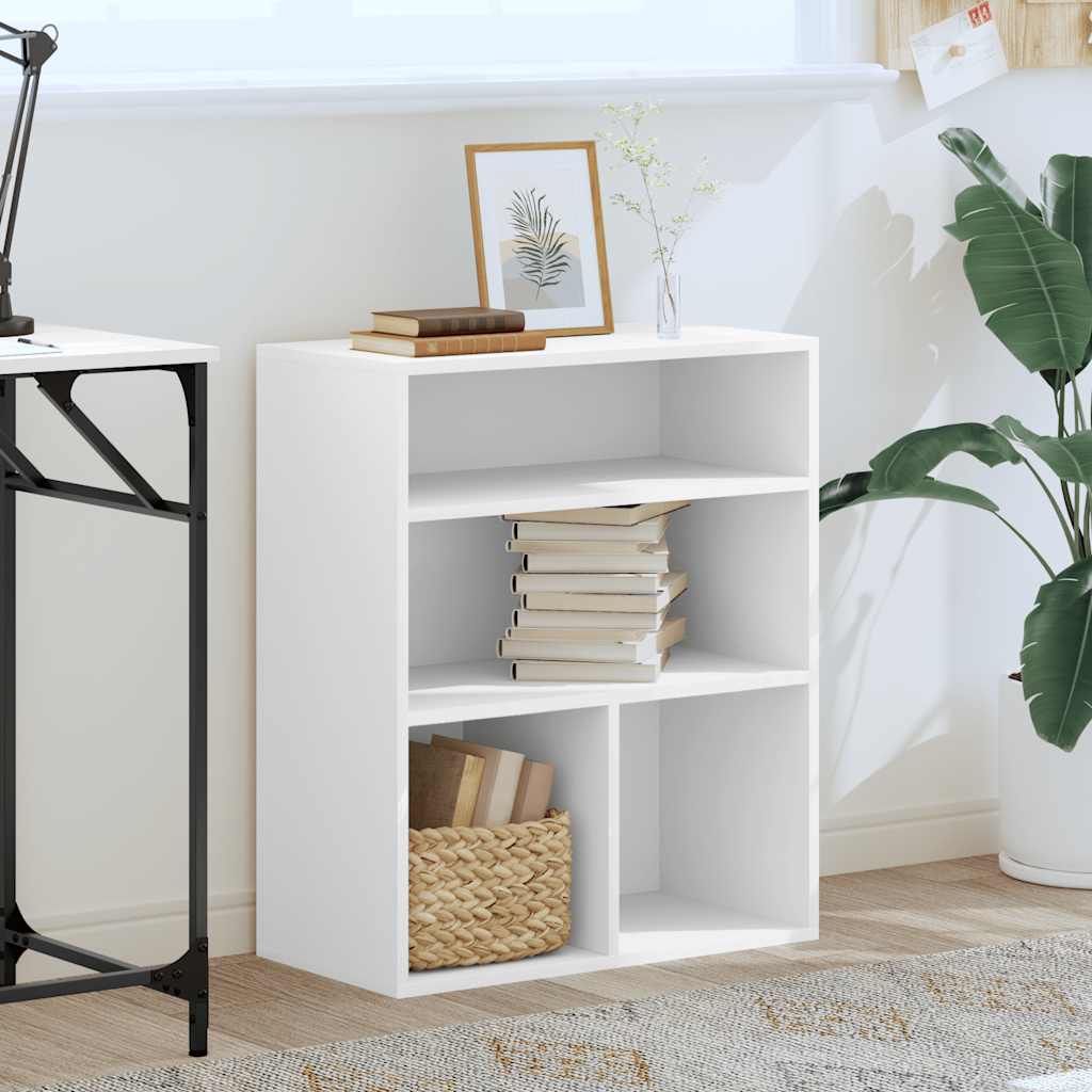 Libreria Bianca 60x30x71,5 cm in Legno Multistrato
