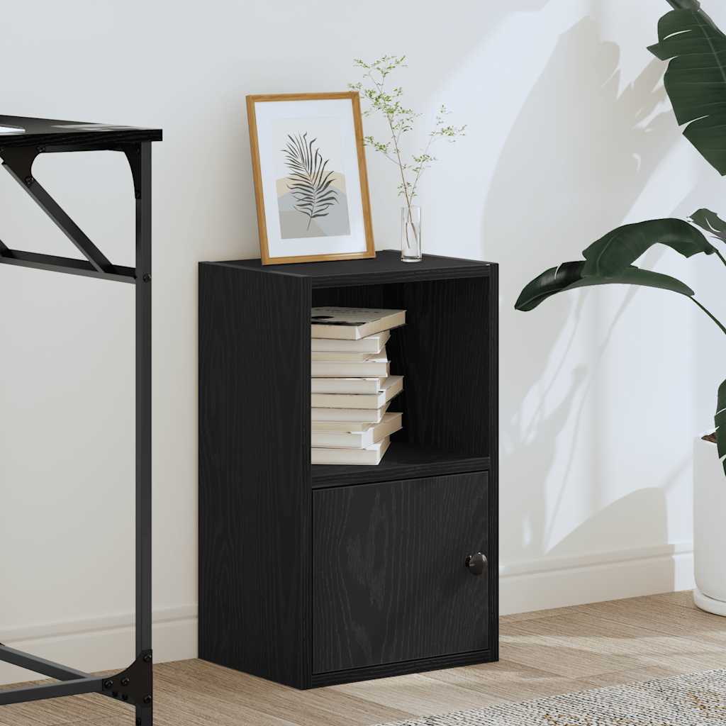 Libreria Rovere Nero 31x24x52 cm in Legno Multistrato
