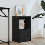 Libreria Rovere Nero 31x24x52 cm in Legno Multistrato