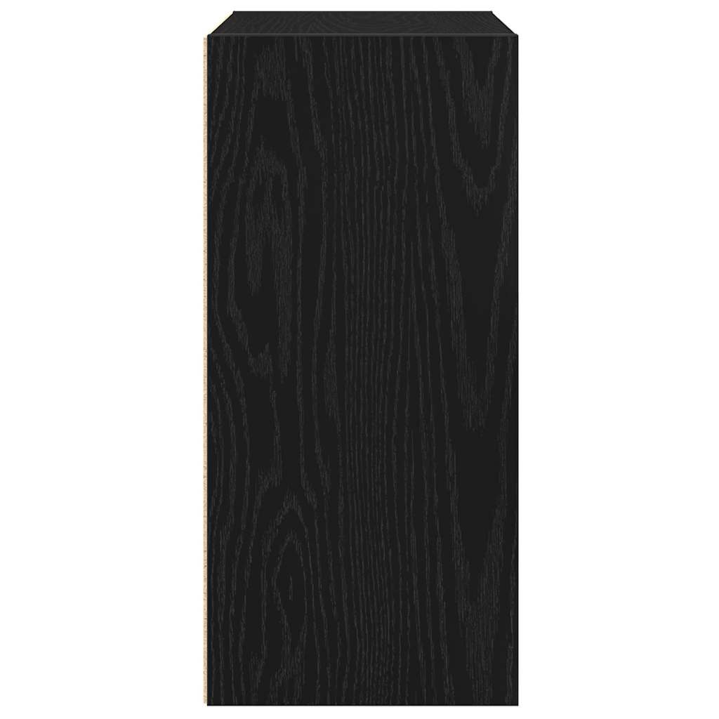 Libreria Rovere Nero 31x24x52 cm in Legno Multistrato
