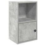 Libreria Grigio Cemento 31x24x52 cm in Legno Multistrato