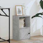 Libreria Grigio Cemento 31x24x52 cm in Legno Multistrato
