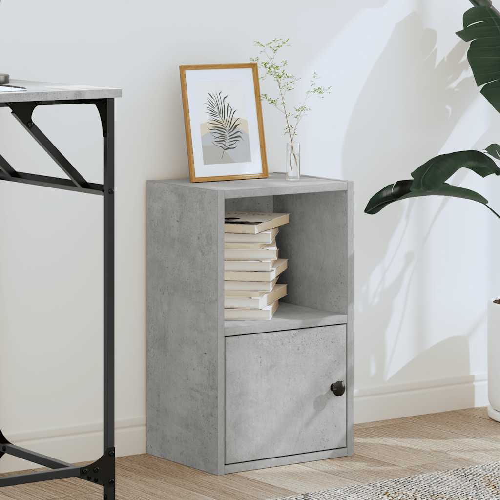 Libreria Grigio Cemento 31x24x52 cm in Legno Multistrato