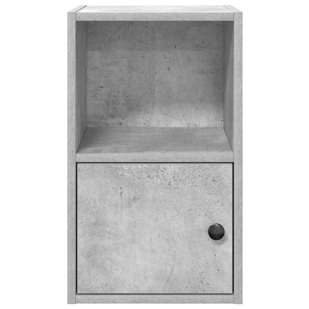Libreria Grigio Cemento 31x24x52 cm in Legno Multistrato