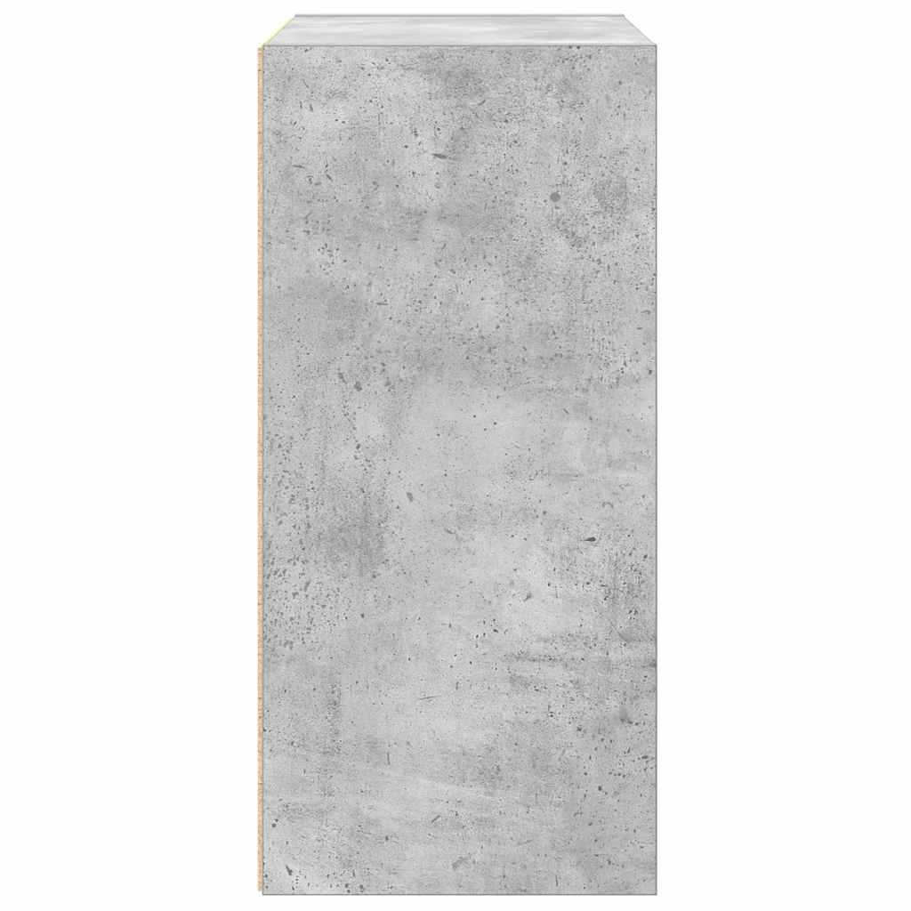 Libreria Grigio Cemento 31x24x52 cm in Legno Multistrato