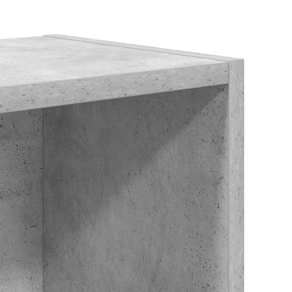 Libreria Grigio Cemento 31x24x52 cm in Legno Multistrato