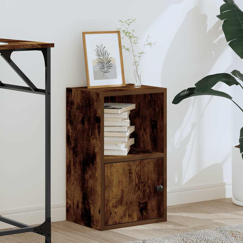 Libreria Rovere Fumo 31x24x52 cm in Legno Multistrato