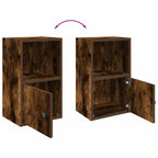 Libreria Rovere Fumo 31x24x52 cm in Legno Multistrato