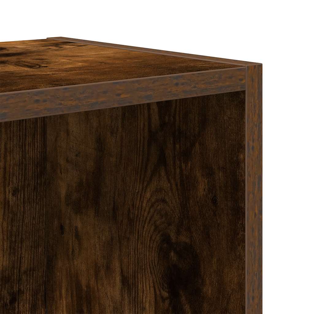 Libreria Rovere Fumo 31x24x52 cm in Legno Multistrato