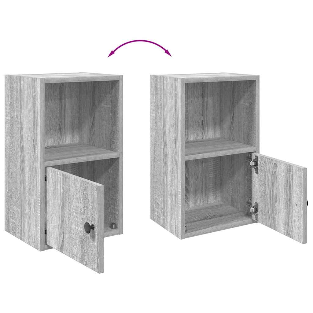 Libreria Grigio Sonoma 31x24x52 cm in Legno Multistrato