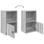 Libreria Grigio Sonoma 31x24x52 cm in Legno Multistrato