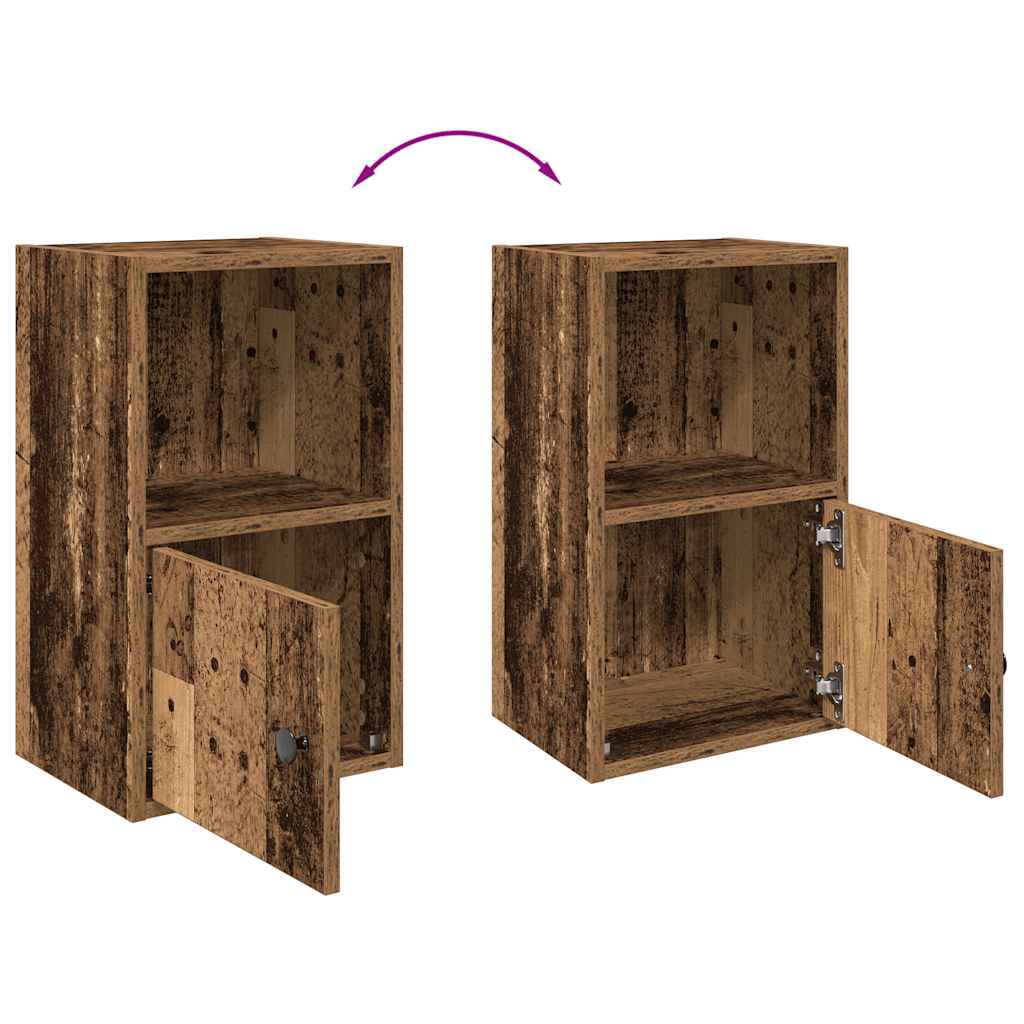 Libreria Legno Vecchio 31x24x52 cm in Legno Multistrato