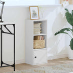 Libreria Bianca 31x24x77 cm in Legno Multistrato