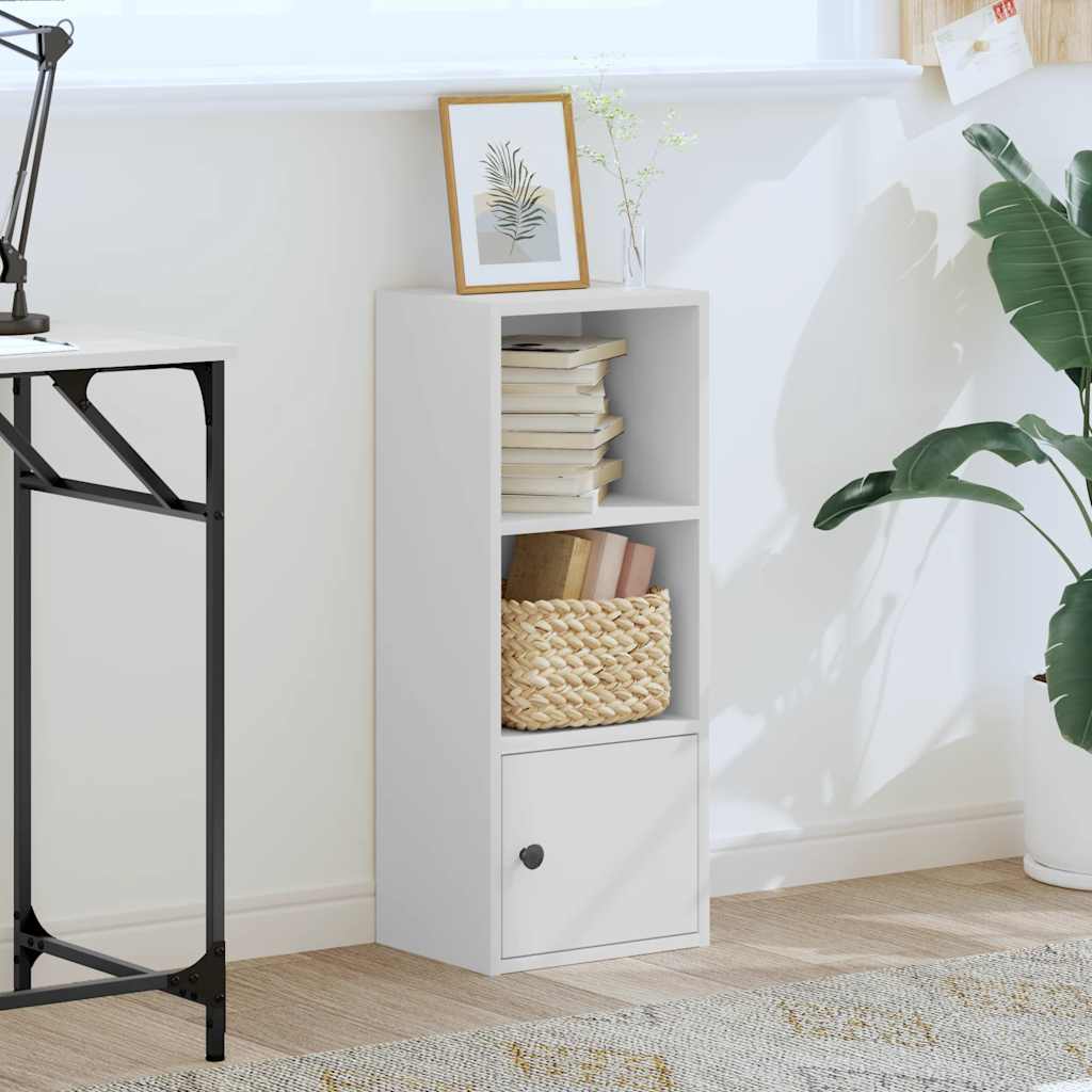 Libreria Bianca 31x24x77 cm in Legno Multistrato