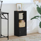 Libreria Rovere Nero 31x24x77 cm in Legno Multistrato
