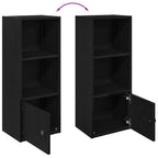 Libreria Rovere Nero 31x24x77 cm in Legno Multistrato
