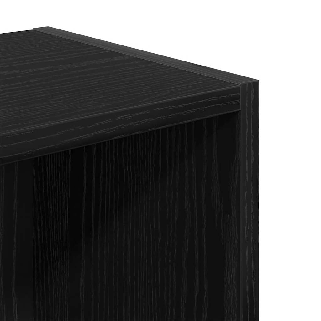 Libreria Rovere Nero 31x24x77 cm in Legno Multistrato
