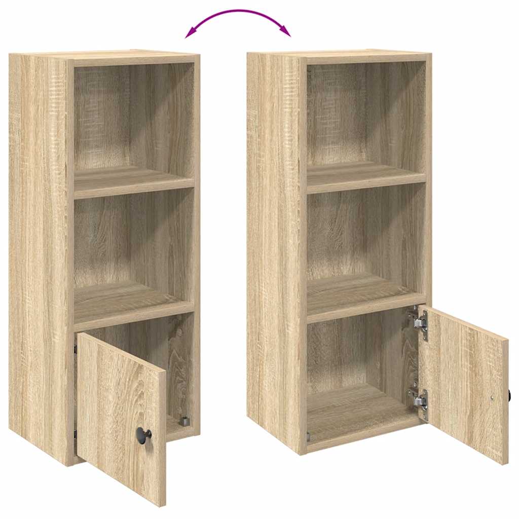 Libreria Rovere Sonoma 31x24x77 cm in Legno Multistrato