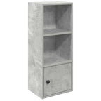 Libreria Grigio Cemento 31x24x77 cm in Legno Multistrato