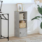 Libreria Grigio Cemento 31x24x77 cm in Legno Multistrato