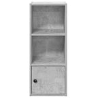 Libreria Grigio Cemento 31x24x77 cm in Legno Multistrato