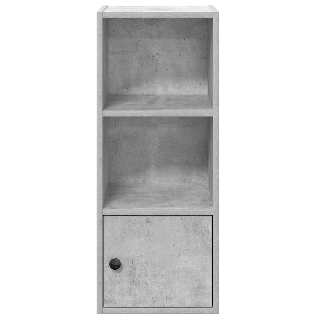 Libreria Grigio Cemento 31x24x77 cm in Legno Multistrato