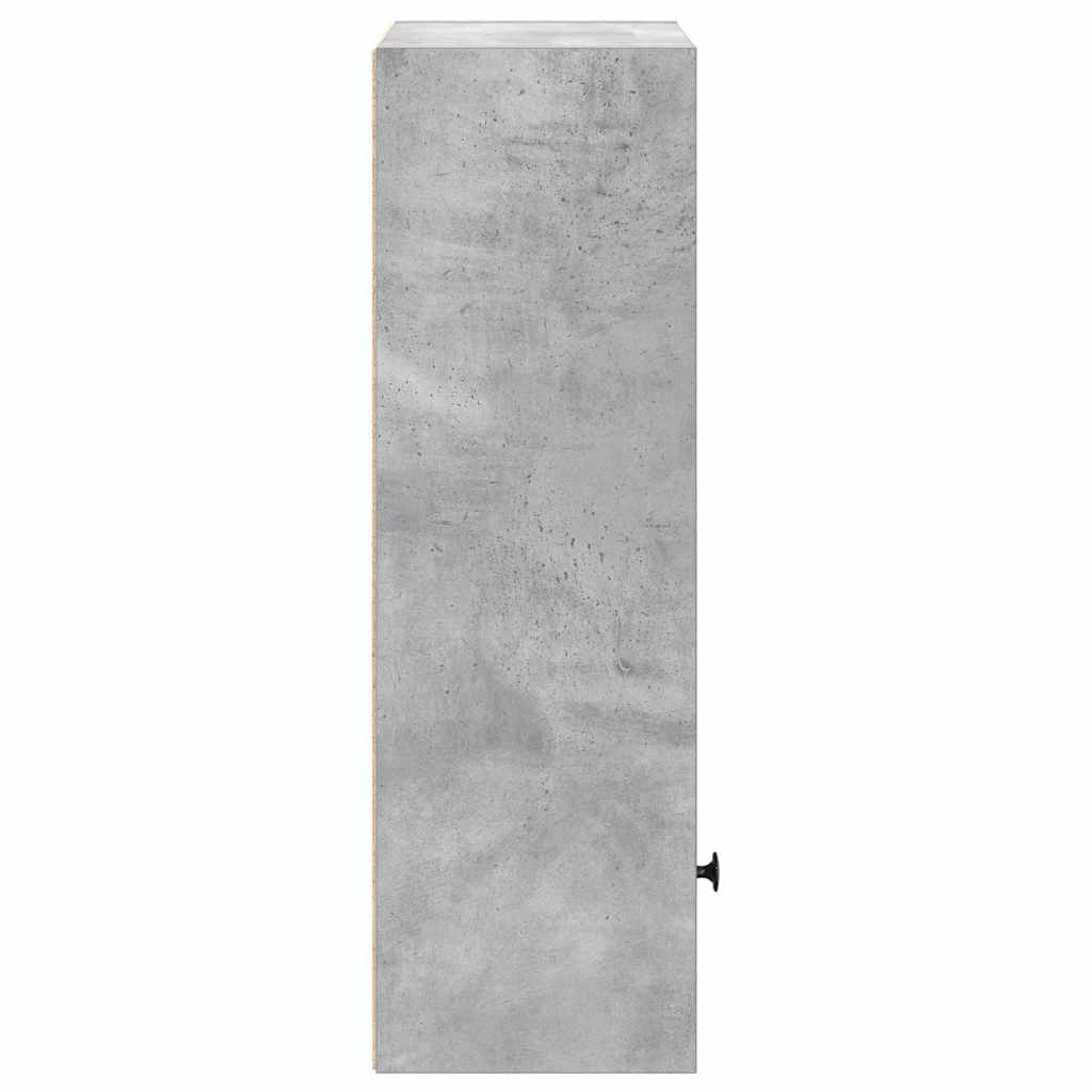 Libreria Grigio Cemento 31x24x77 cm in Legno Multistrato