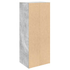 Libreria Grigio Cemento 31x24x77 cm in Legno Multistrato